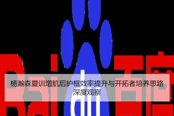 杨瀚森夏训增肌后护框效率提升与开拓者培养思路深度观察